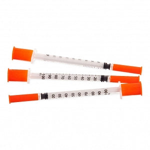 Easy Touch Insulin Syringe with Needle, 1 mL Capacity, 27G x 1/2"