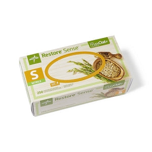 Restore Sense Powder-Free Nitrile Exam Gloves with maxOat+ 250/BX