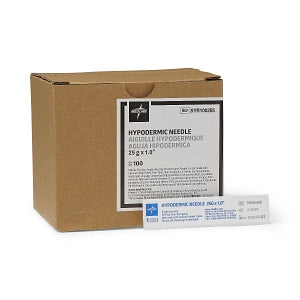 Needle: Standard Hypodermic Needle with Regular Bevel, 25G x 1"