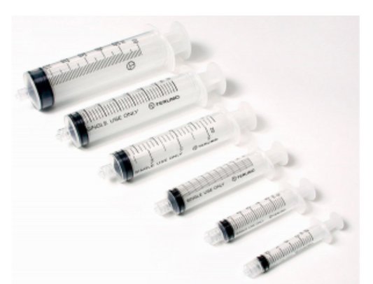 Syringes: Monoject 3 mL Syringe, Luer Lock Tip