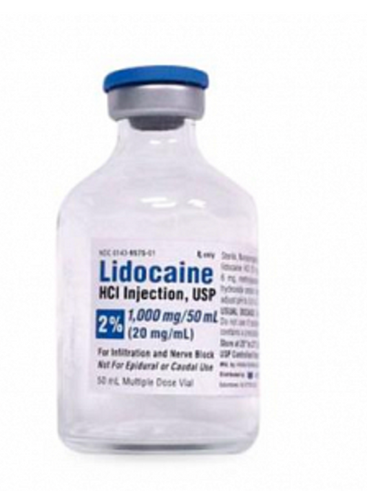 Lidocaine Hydrochloride Injection, 2% Single-Dose Vial, 25 x 5 mL
