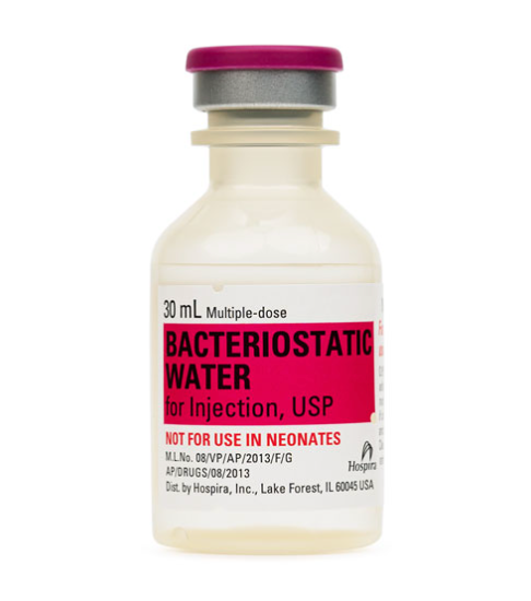 BACTERIOSTATIC WATER INJECTION (BENZYL ALCOHOL) (HOSPIRA®) 30ML