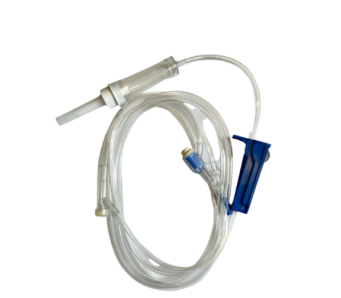 IV Admin Set, 10 Drops/mL, 83", 2 Y-Site, Luer Lock connector and Injection