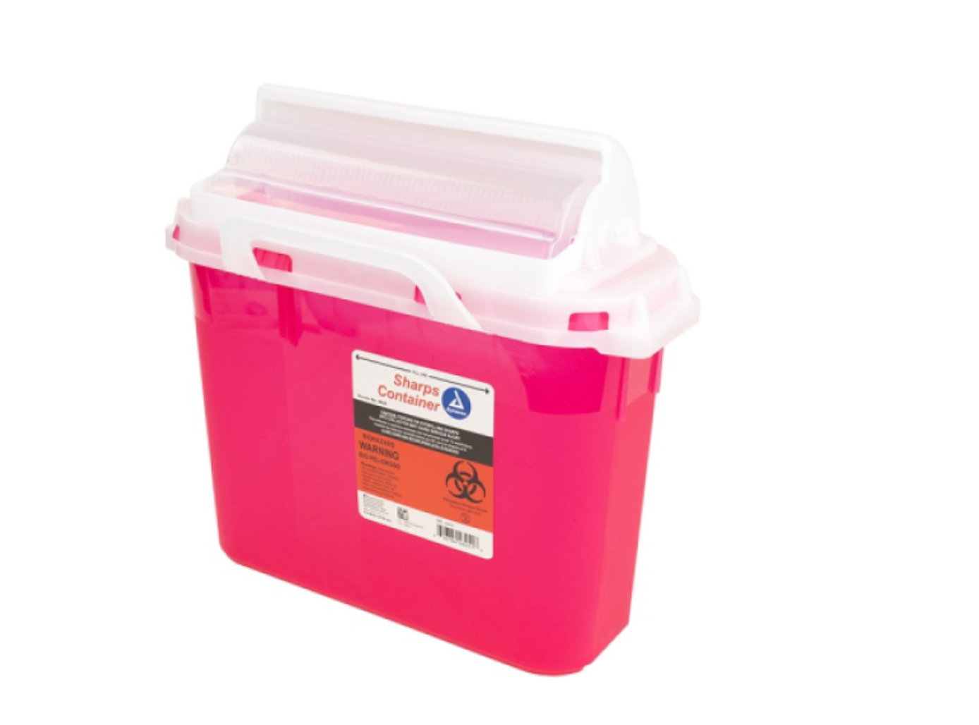 5.4 qt, Each, Sharps Container, Red