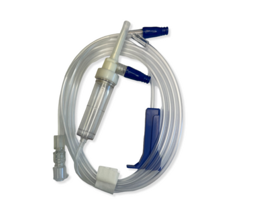 83", 10 Drop Admin Set w/ Clave Drip Chamber, Tubing, Box/50