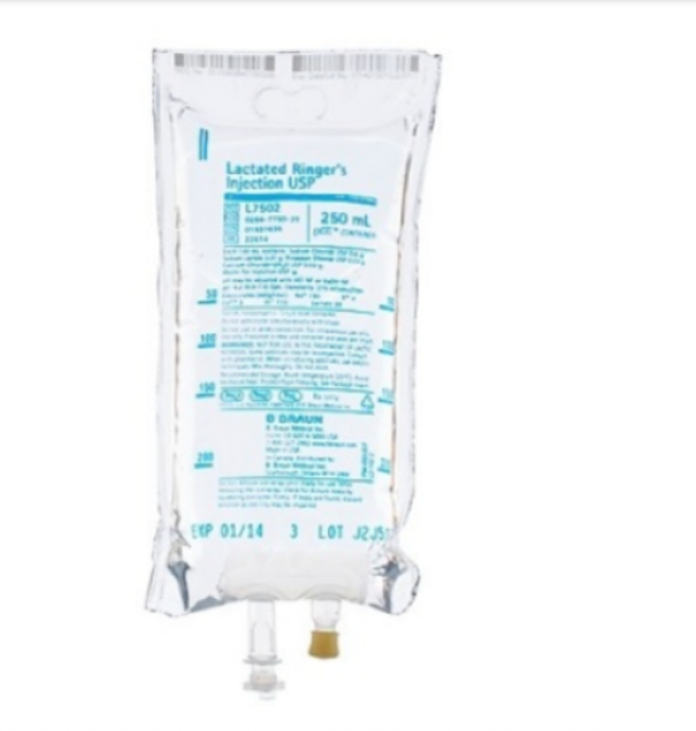 250 mL, Lactated Ringers (LR) BX/24 (CALIFORNIA ONLY)