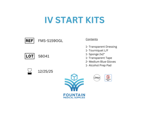 IV Start Kit with Medium Gloves