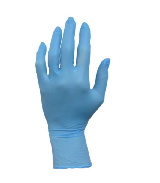 Medium, 5 mil, Nitrile PF Gloves, Blue, 100/Box