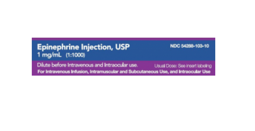 Epinephrine Injection, Multidose Vial, 1 mg/mL, 10 mL