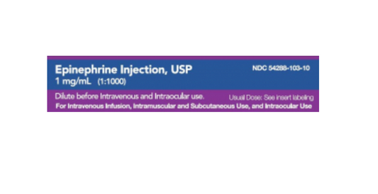 Epinephrine Injection, Multidose Vial, 1 mg/mL, 10 mL