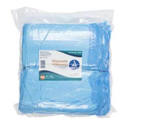 Disposable Underpads (Chux), 17" x 24" (15 g)