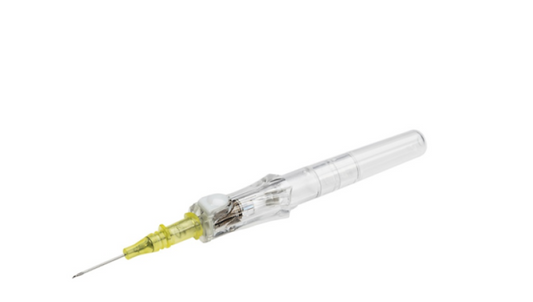24G x 3/4", BD Insyte, Blood Control IV Catheters, Yellow