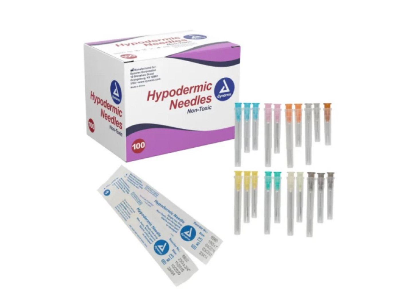 25G x 5/8", Hypodermic Needles, 100/Box