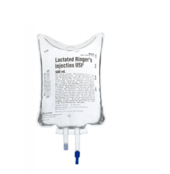 500 mL Lactated Ringers CS/24 (Medline)