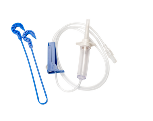 20 Drops/mL 42" Secondary Tubing, w/ Bag Hanger