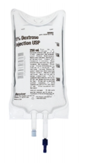 5% Dextrose Injection, USP, 250 mL VIAFLEX Plastic Container  BX/36