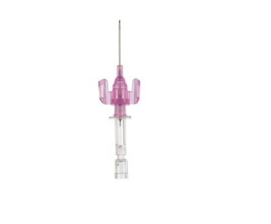 20G x 1", Introcan 3, Blood Control IV Catheters, Winged, Pink