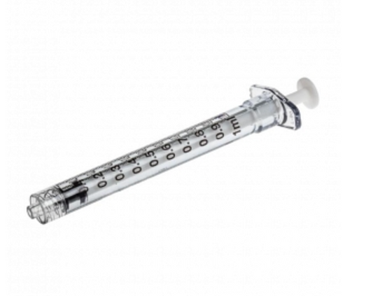 Tuberculin Luer Lock Syringe, 1 mL