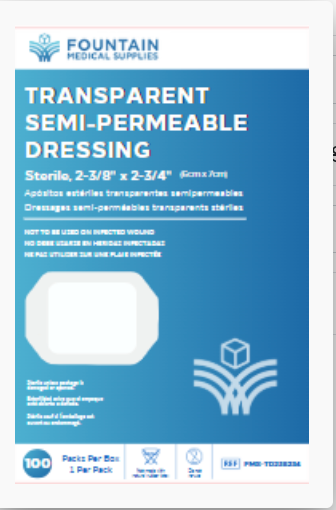 Transparent Dressing (Tegaderm) BX/100