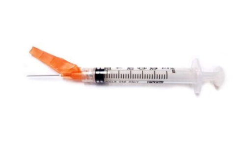 3 mL, 25G x 5/8", Safety Syringes BX/50