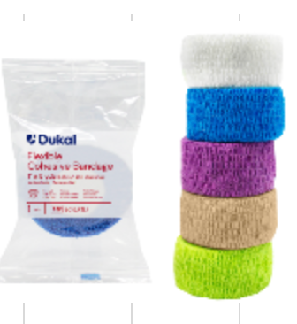 Colored Cohesive bandage 1"x5 Yard BX/30