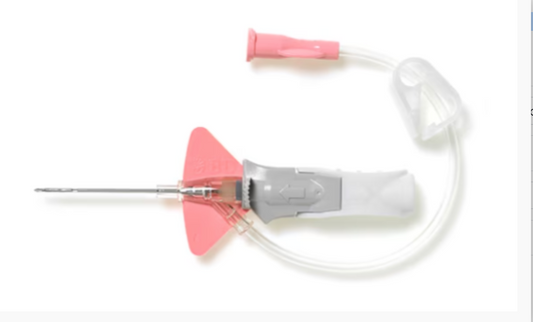 Nexiva, 20G x 1", Blood Control, IV Catheters, Winged, Pink