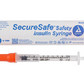 1 mL, 29G x 1/2", Safety Insulin Syringes BX/100