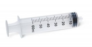 60 mL, Syringes, Without Needle BX/25