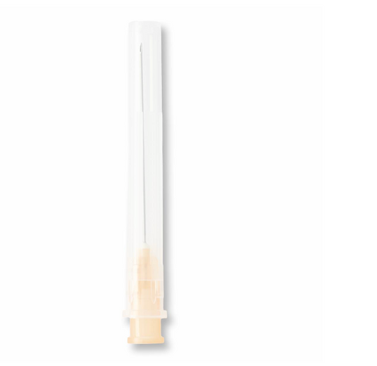 Needle: Standard Hypodermic Needle with Regular Bevel, 25G x 1.5"