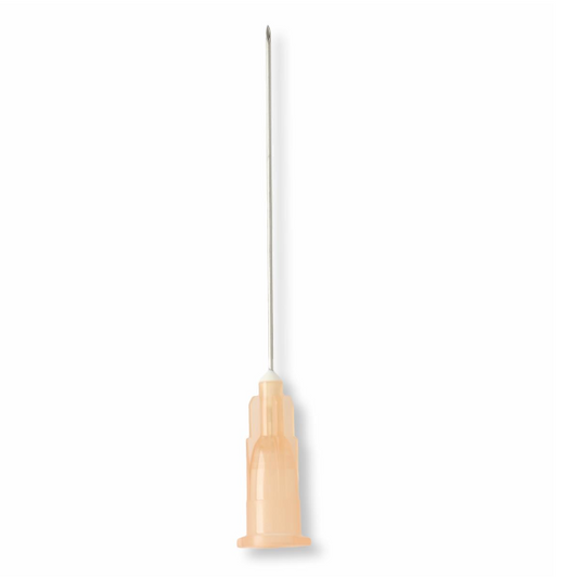 Needle: Standard Hypodermic Needle with Regular Bevel, 25G x 1.5"