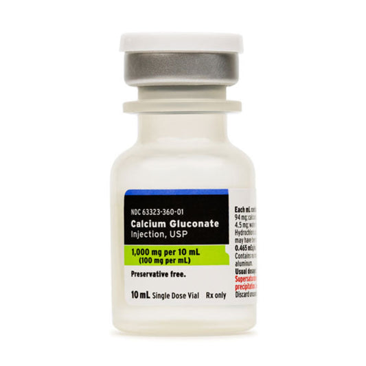 Calcium Gluconate†  100mg/mL - 10mL Preservative Free (Empower)