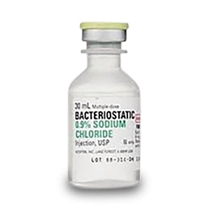 Diluent Bacteriostatic 0.9% Sodium Chloride Injection 25/BX