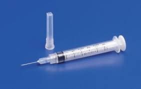 25Ga X 1" Hypodermic Eclipse Needle With 3Ml Syringe Bx=50