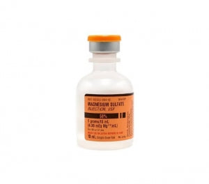 Magnesium Sulfate 50% Injection, 25 x 2 mL Single-Dose Vials