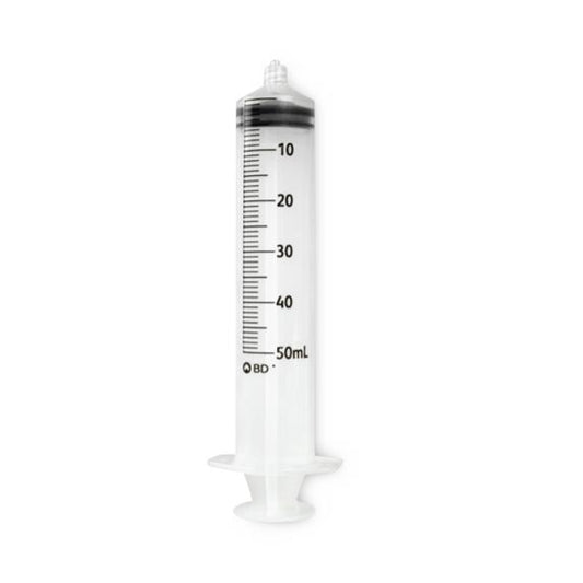 Luer-Lock Tip Syringe with Scale Mark, Sterile, Disposable, 50 mL B-D309653H