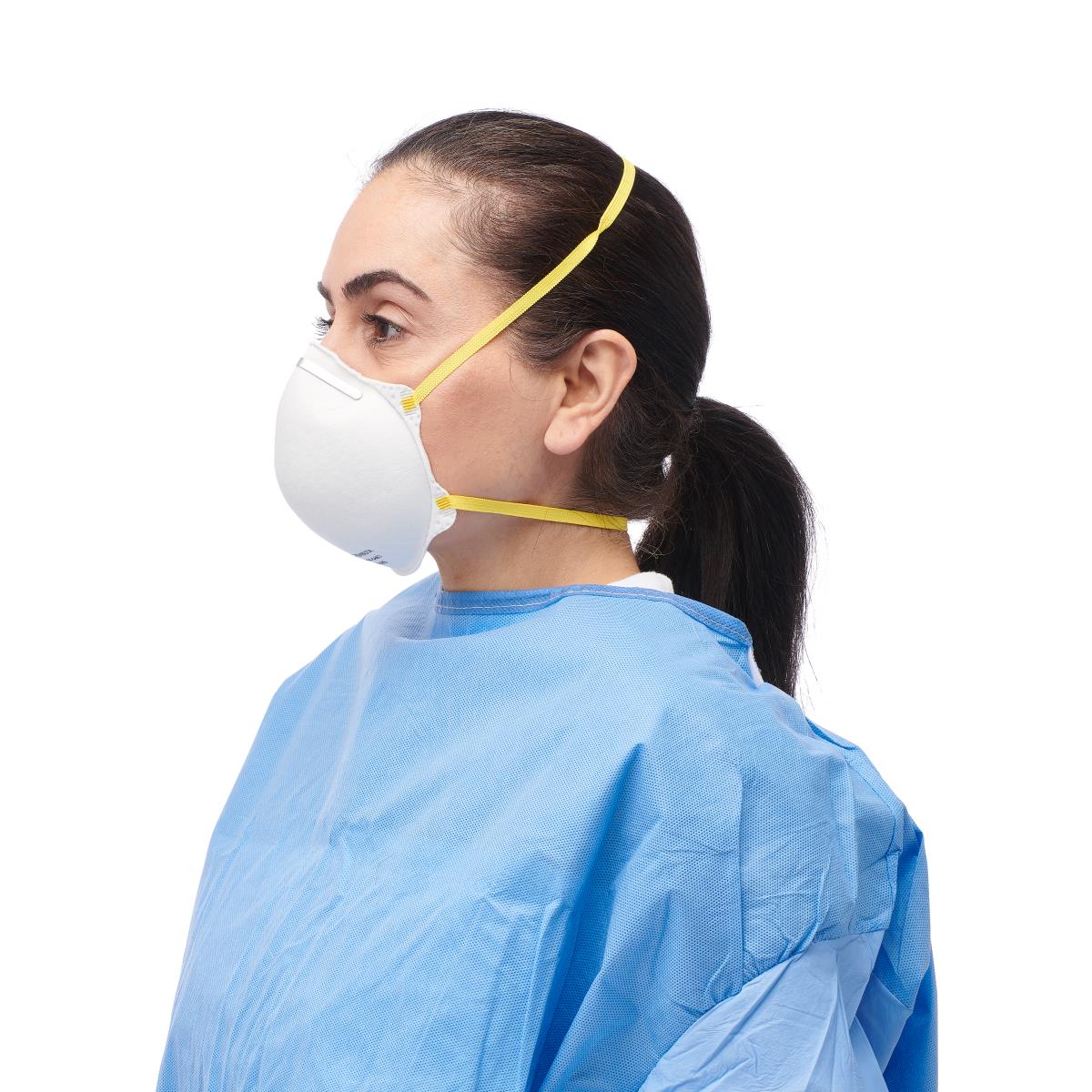 PPE ASTM Level 3 Cone-Style N95 Particulate Respirator Mask, White NON24506AZ - Bag of 20