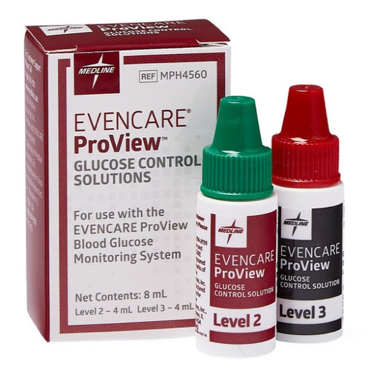 EvenCare ProView Glucose Meter Hi-Lo Control Solution MPH4560Z