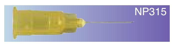 Hypodermic Tribevel Tip Needle with Plastic Hub, 31G x 0.5" - 100 EA / BX