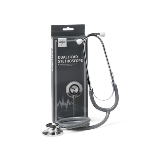 Medline Dual-Head Stethoscopes - Gray MDS926202