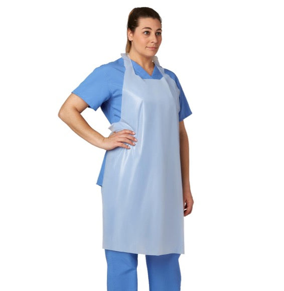 Apron, Protective: Disposable Polyethylene Apron, Lightweight, 24" x 42"